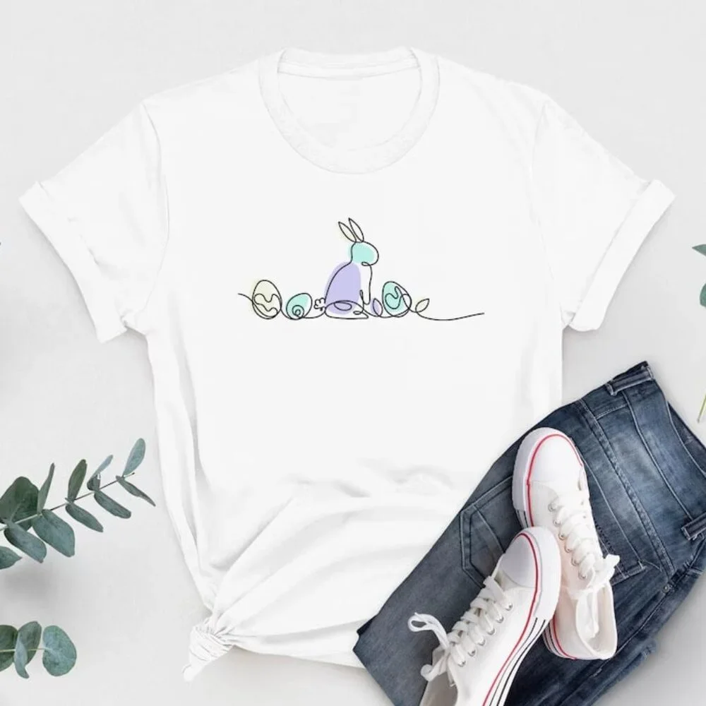 Easter Shirt, Graphic Spring T-Shirt, Cute Easter Gift - Picture 1 of 4